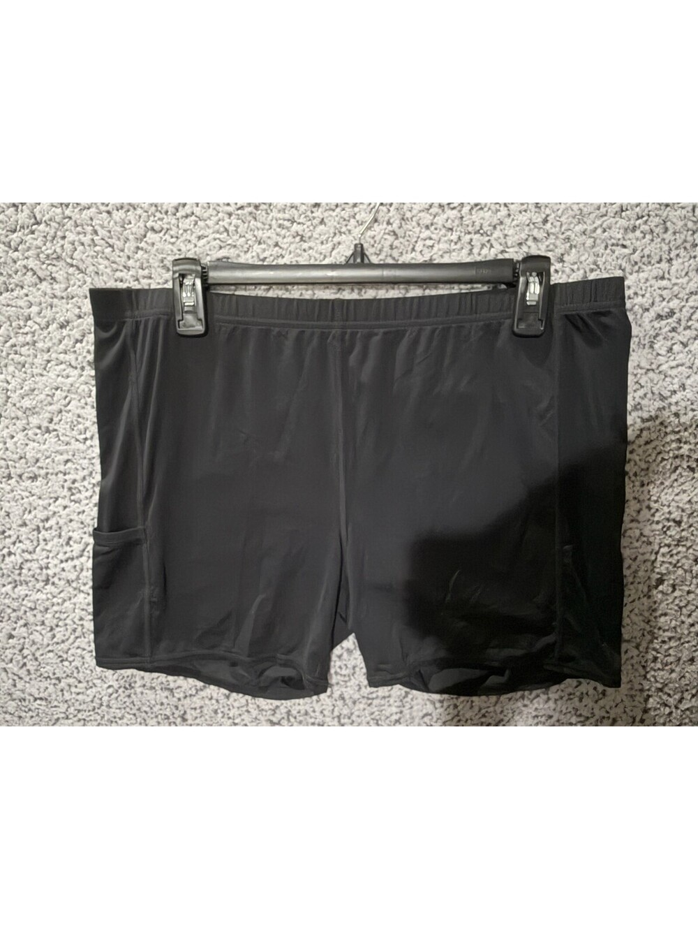 Lilly Pulitzer Women's Black Athletic Shorts Pull On Pockets Size XL NWT
